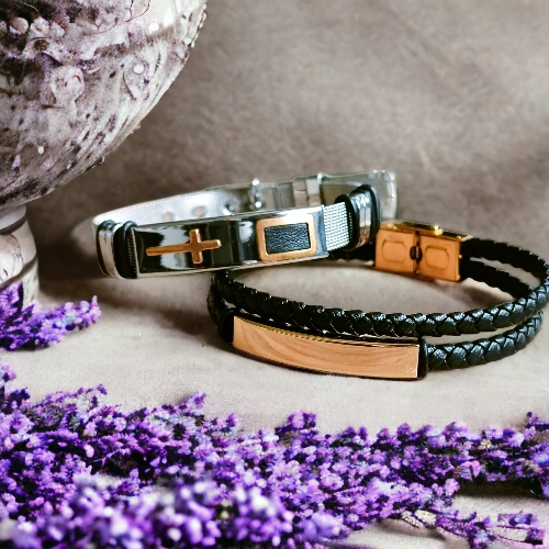 1. bransoletka męska, pleciona, czarna, złoto, evahl, dordże (2).png