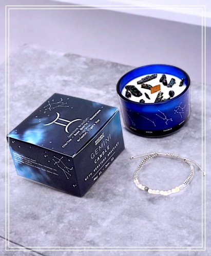 Świeca Zodiak Bliźnięta, dordże.jpg