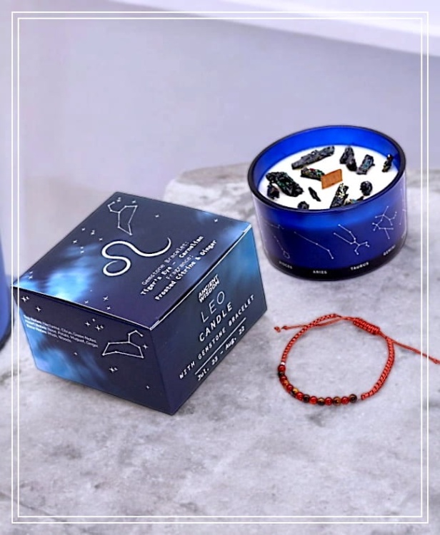 Świeca Zodiak Lew, dordże.jpg